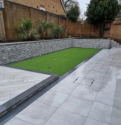 Completed patio paving project in Whiteley