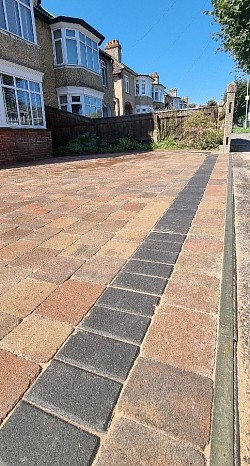New block paving driveway completed in Fareham