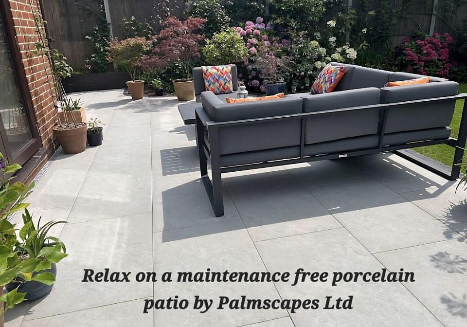 Porcelain patio builder