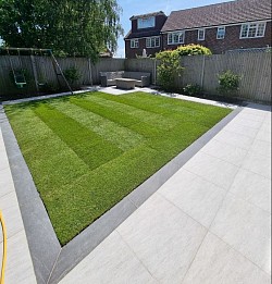 Porcelain patio