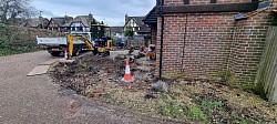 Driveway ground work block paving Hedge End Hampshire