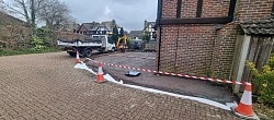 Block paving ground work completed Hedge End Hampshire