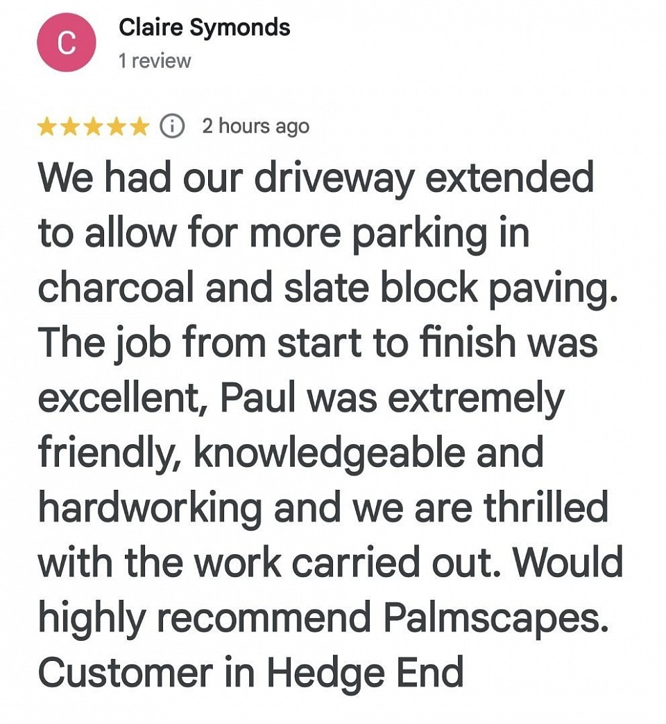 Block Paving driveway in Hampshire