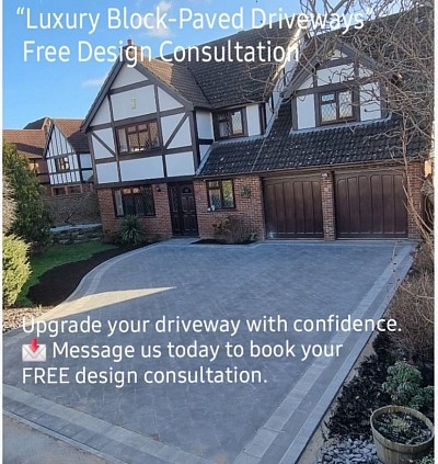 Block paved driveway installed in Hampshire