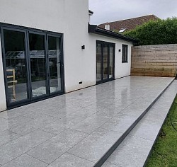 Porcelain patio installed in Warsash