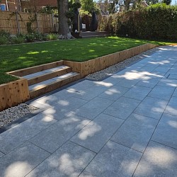 Patio and sleeper work in Warsash