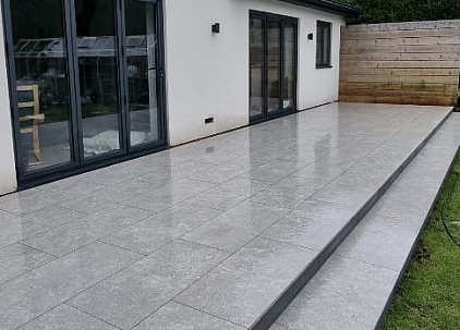 Porcelain Patio Installation