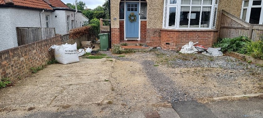 Customer wanted a clean driveway that looked right with an older style house