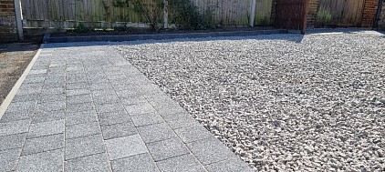 Gravel driveway Locks Heath Park Gate