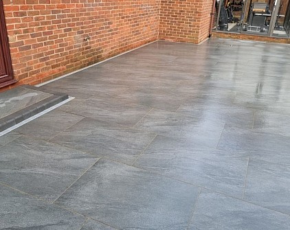 Porcelain Patio Installation in Hampshire