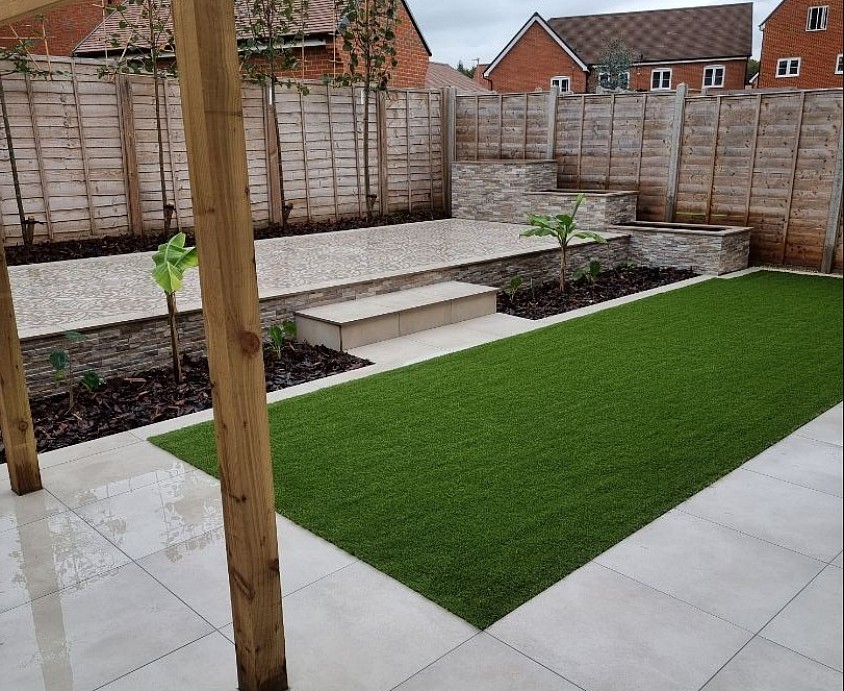 Artificial grass installation in Whiteley Hampshire